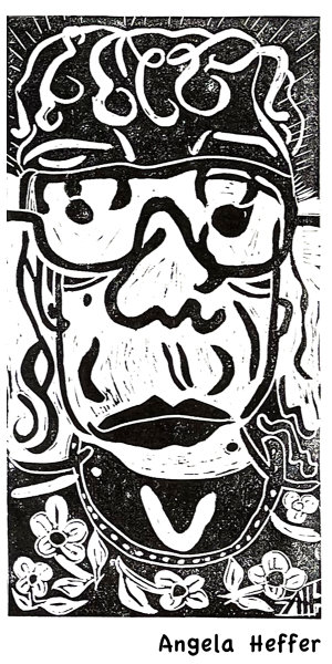 Lino Print with didactic